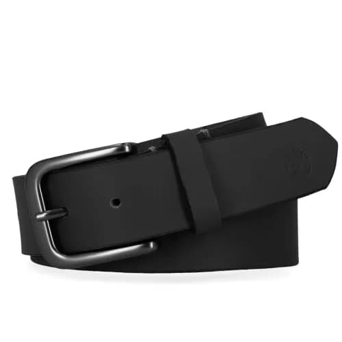Timberland Mens Classic Leather Jean Belt – Standard & Reversible Options, Black, 32 thumbnail 2