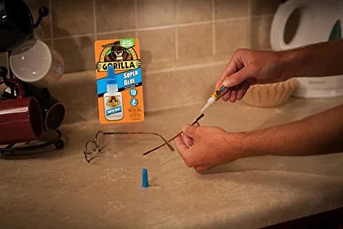 Gorilla Super Glue Tube, 3 Gram (0.11 Fl Oz) | Impact-Tough Cyanoacrylate Adhesive thumbnail 3
