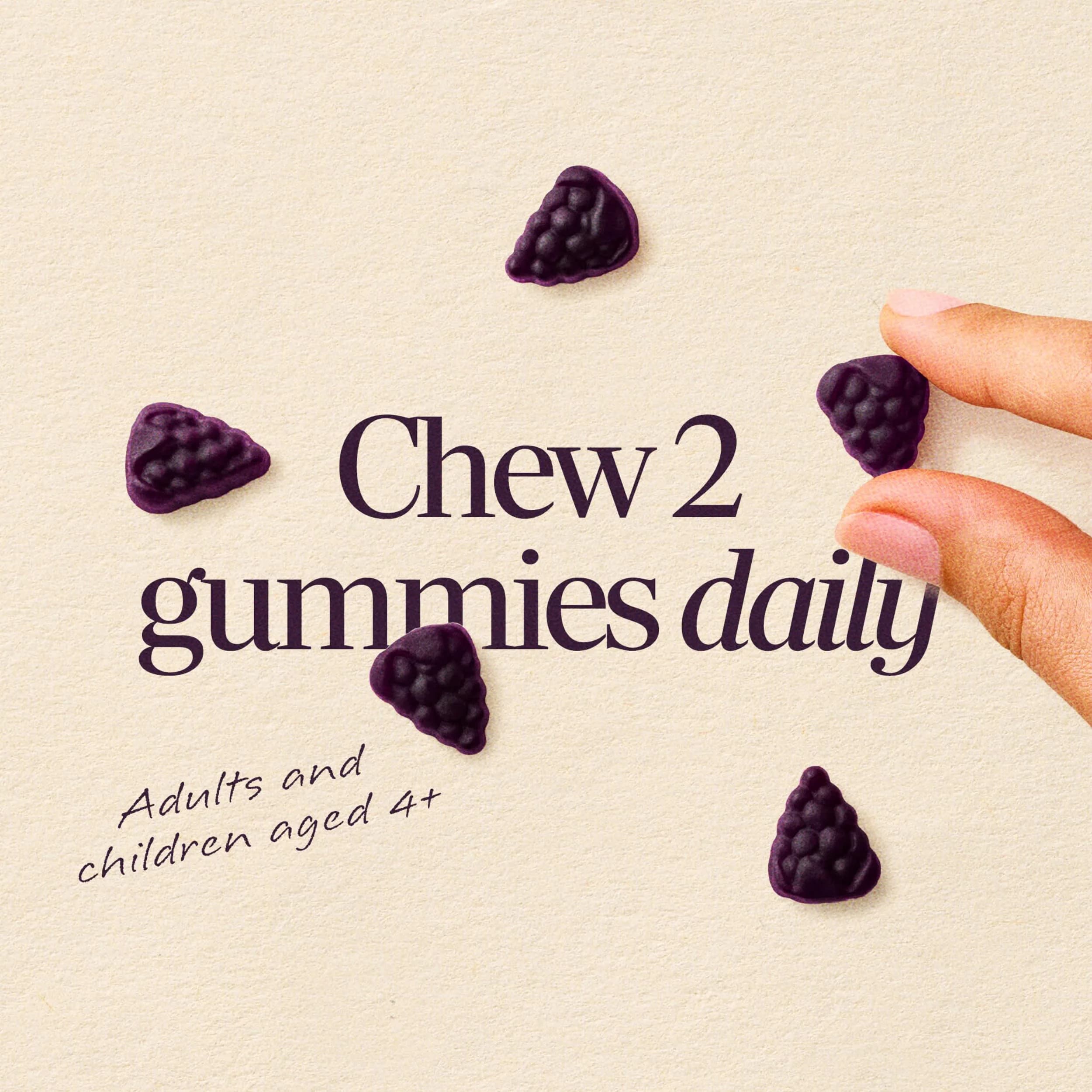 Nature's Way Sambucus Elderberry Gummies Immune Support with Vitamin C, D3, Zinc (60 Count) thumbnail 5