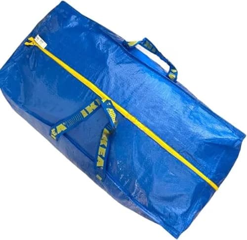IKEA Frakta Storage Bag 4 Pack Blue | Heavy-Duty Space Saver for Laundry & Shopping thumbnail 2