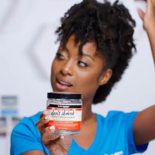 Aunt Jackie's Flaxseed Recipes Don't Shrink Elongating Curling Gel 426ml (15 Fl Oz) | Defines Curls, Prevents Dryness thumbnail 3