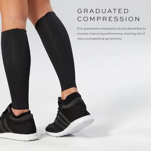 2XU Elite MCS Compression Calf Guards, Black/Gold, X-Small | Supportive Calf Sleeve for Active Men thumbnail 5