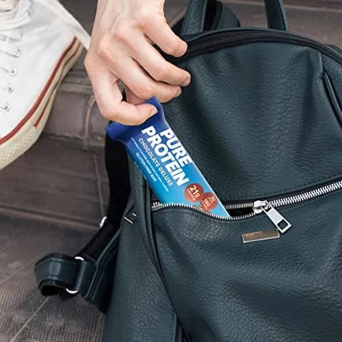 Pure Protein Chocolate Deluxe Protein Bars 21g Protein 12 Count | Gluten Free Snack for Fitness Goals thumbnail 6