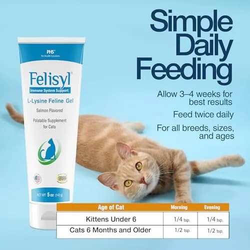 Felisyl L-Lysine Gel for Cats & Kittens 5oz | Immune & Respiratory Support thumbnail 8