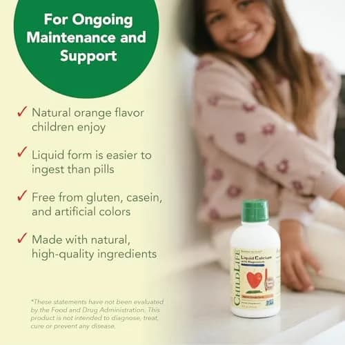 ChildLife Essentials Liquid Calcium for Kids with VIT D & Magnesium 16 oz | Supports Healthy Bone Growth & Development thumbnail 6