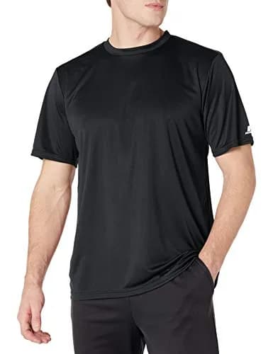 Russell Athletic Men's Short Sleeve Performance T-Shirt, Black, 3X-Large | Moisture-Wicking, UPF 30+ for Active Men thumbnail 3