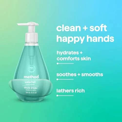 Method Gel Hand Wash Waterfall 355ml (12 fl Oz) | Plant-Based Cleansers for Soft, Clean Hands thumbnail 4