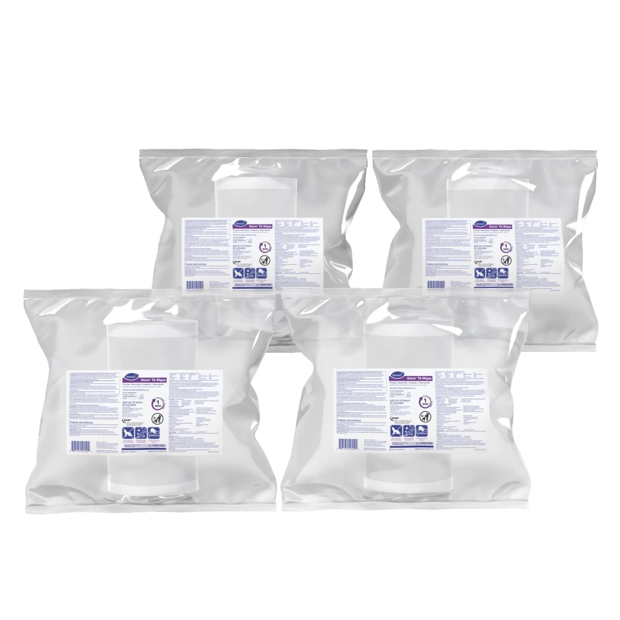 Oxivir Diversey Tb Disinfectant Wipes Refill XLarge 640 Count (Pack of 4) | EPA Registered Hydrogen Peroxide Formula