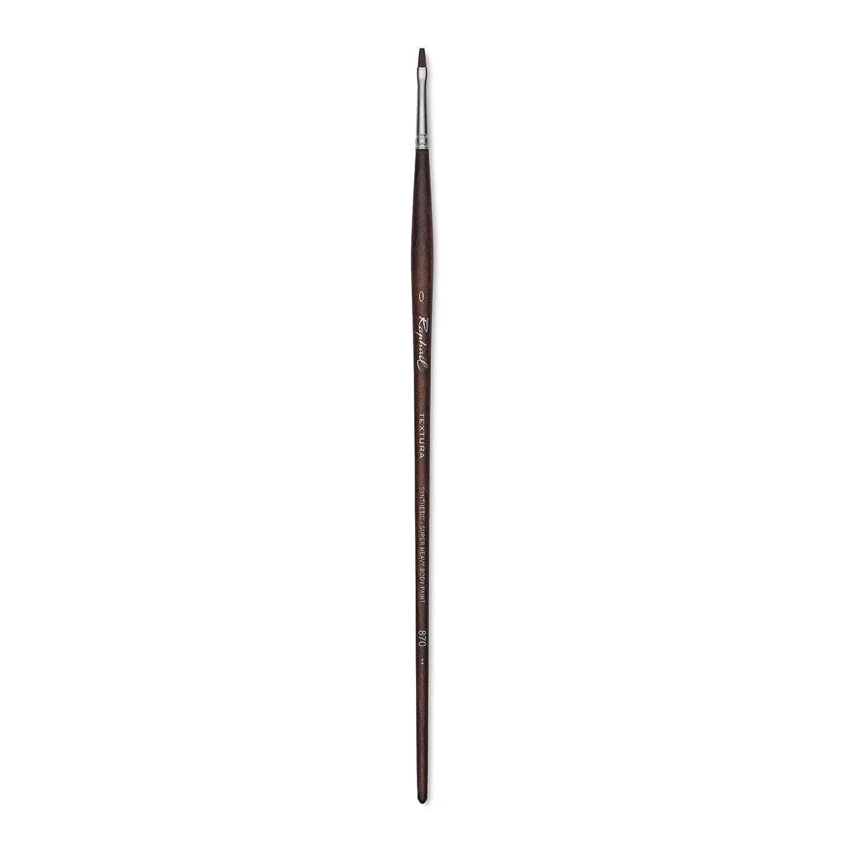Raphael Textura Flat Brush Size 10 (1.2cm x 1.2cm x 30.8cm) | For Impasto Acrylics & Gels — Size 0