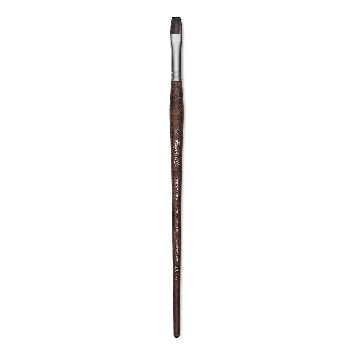 Raphael Textura Flat Brush Size 10 (1.2cm x 1.2cm x 30.8cm) | For Impasto Acrylics & Gels - main product image