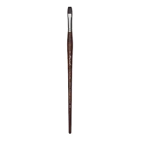 Raphael Textura Flat Brush Size 10 (1.2cm x 1.2cm x 30.8cm) | For Impasto Acrylics & Gels thumbnail 1