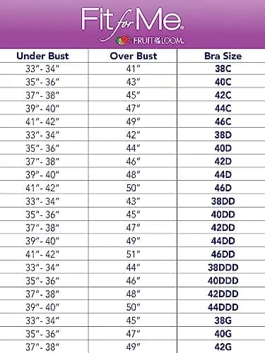 Fruit of the Loom Plus Size Wireless Cotton Bra 40D | Full Coverage & Support (70-120 chars) thumbnail 5