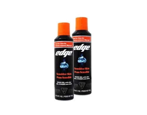Edge Sensitive Skin Shave Gel - 414ml (14 Fl Oz) | Gentle Glide for Men thumbnail 1