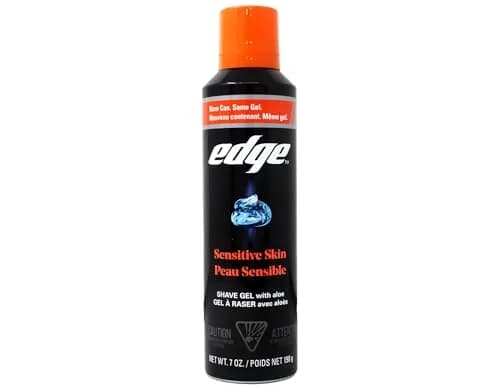 Edge Sensitive Skin Shave Gel - 414ml (14 Fl Oz) | Gentle Glide for Men thumbnail 9