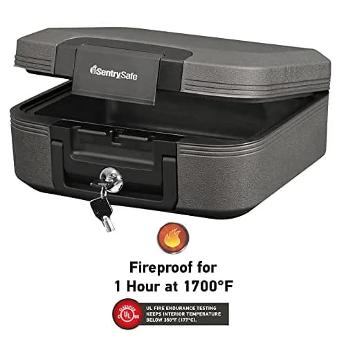 SentrySafe CFW20201 Fireproof & Waterproof Safe Chest 0.28 cu ft (7.9 L) | UL Classified 1-Hour Fire Protection thumbnail 2