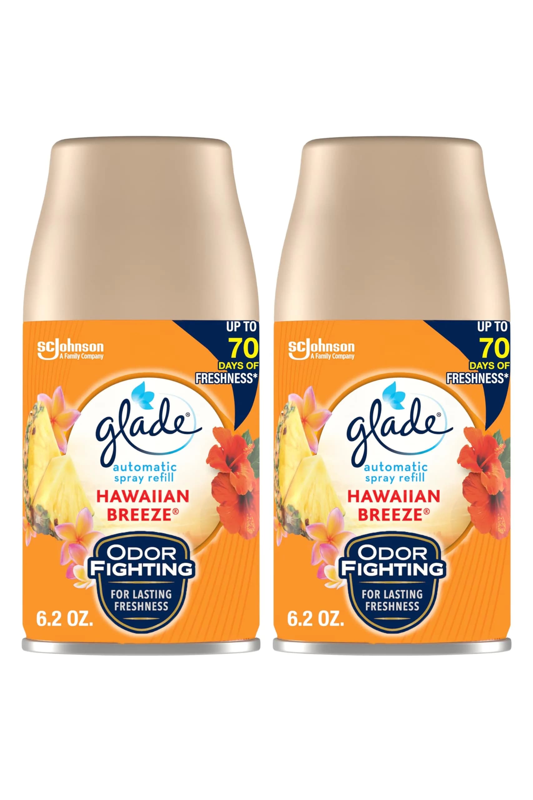 Glade Automatic Spray Air Freshener Refill Hawaiian Breeze 2 Count | Scented Mist for Instant Vacation Vibes