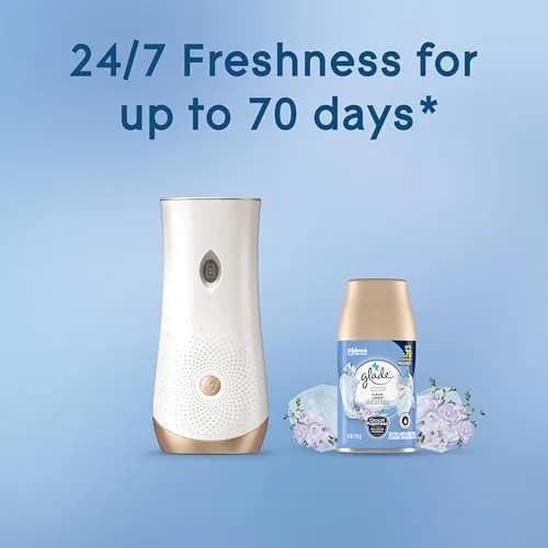 Glade Automatic Spray Air Freshener Refill Clean Linen 2 Count 185ml (6.2 Fl Oz) | Timed Fragrance Release thumbnail 5