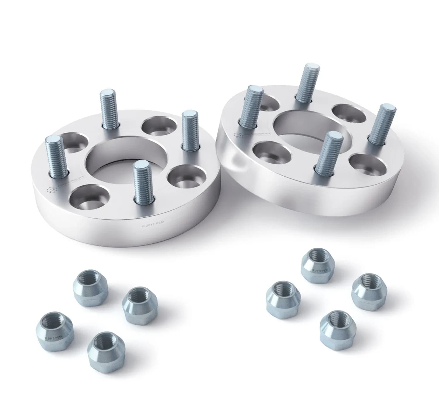 RockTrix 4pcs Wheel Spacers 1 Inch (25mm) | 4x4" to 4x4" Hubcentric for Golf Carts & ATVs - main product image