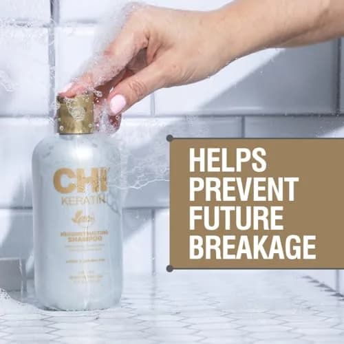 CHI Keratin Reconstructing Shampoo 12 Oz | Rebuild Damaged Hair, Sulfate & Paraben-Free thumbnail 4