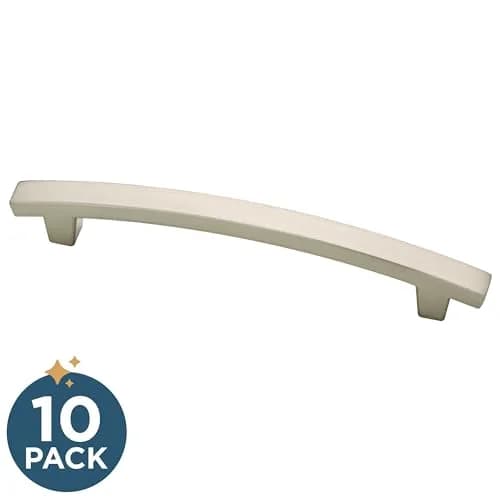 Franklin Brass Pierce Cabinet Handles (10-Pack) 5-1/16" (128mm) Hole Center | Brushed Nickel Pulls for Drawers and Cabinets thumbnail 2