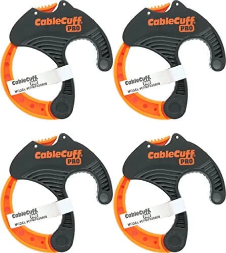 Cable Cuff PRO Adjustable Cable Ties 5 cm (2 Inch) Diameter | Reusable Cord Management for Electronics thumbnail 1