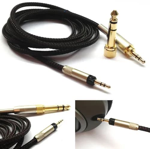 NewFantasia Replacement Upgrade Cable for Audio Technica ATH-M50x, ATH-M40x, ATH-M70x Headphones 1.5m (4.9ft) | Braided OFC Wire thumbnail 7