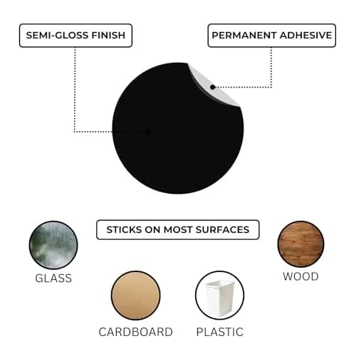 ChromaLabel Black Dot Stickers 1/4 Inch | Versatile Labeling Solution Made in USA thumbnail 4