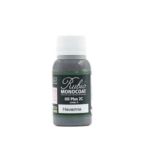 Rubio Monocoat Oil Plus Part A Wood Stain Sample Havanna 20ml (0.68 Fl Oz) | Eco-Friendly Linseed Oil for Interior Wood thumbnail 1