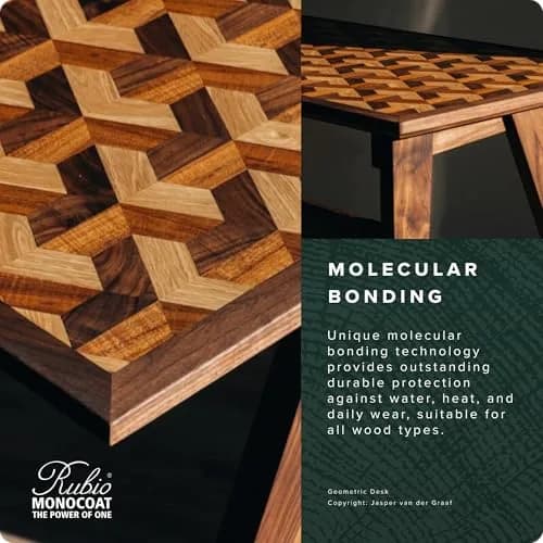 Rubio Monocoat Oil Plus Part A Wood Stain Sample Havanna 20ml (0.68 Fl Oz) | Eco-Friendly Linseed Oil for Interior Wood thumbnail 5