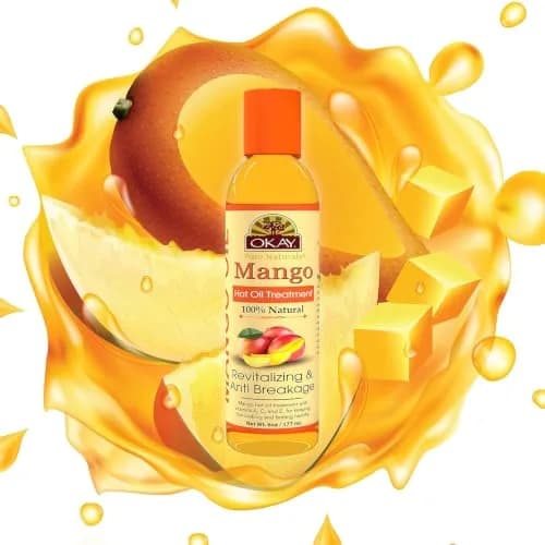 OKAY Mango Hot Oil Treatment 5.98 Fl Oz | Moisturizes & Prevents Breakage, Silicone & Paraben Free, Made in USA thumbnail 7