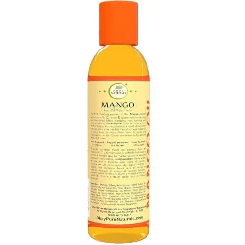OKAY Mango Hot Oil Treatment 5.98 Fl Oz | Moisturizes & Prevents Breakage, Silicone & Paraben Free, Made in USA thumbnail 2