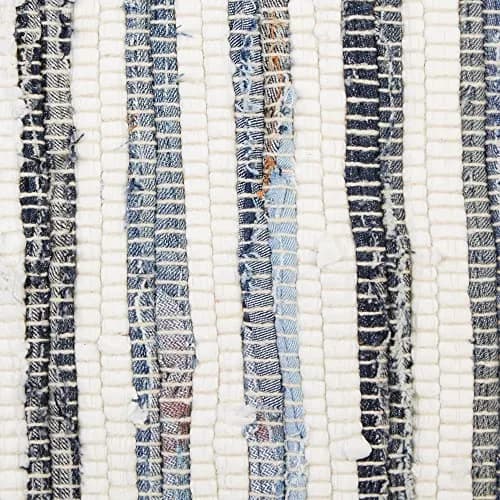 DII Chindi Home Collection Handwoven Multicolor Area Rag Rug, 0.61m x 0.91m | Trendy Cotton Rug for Home thumbnail 3