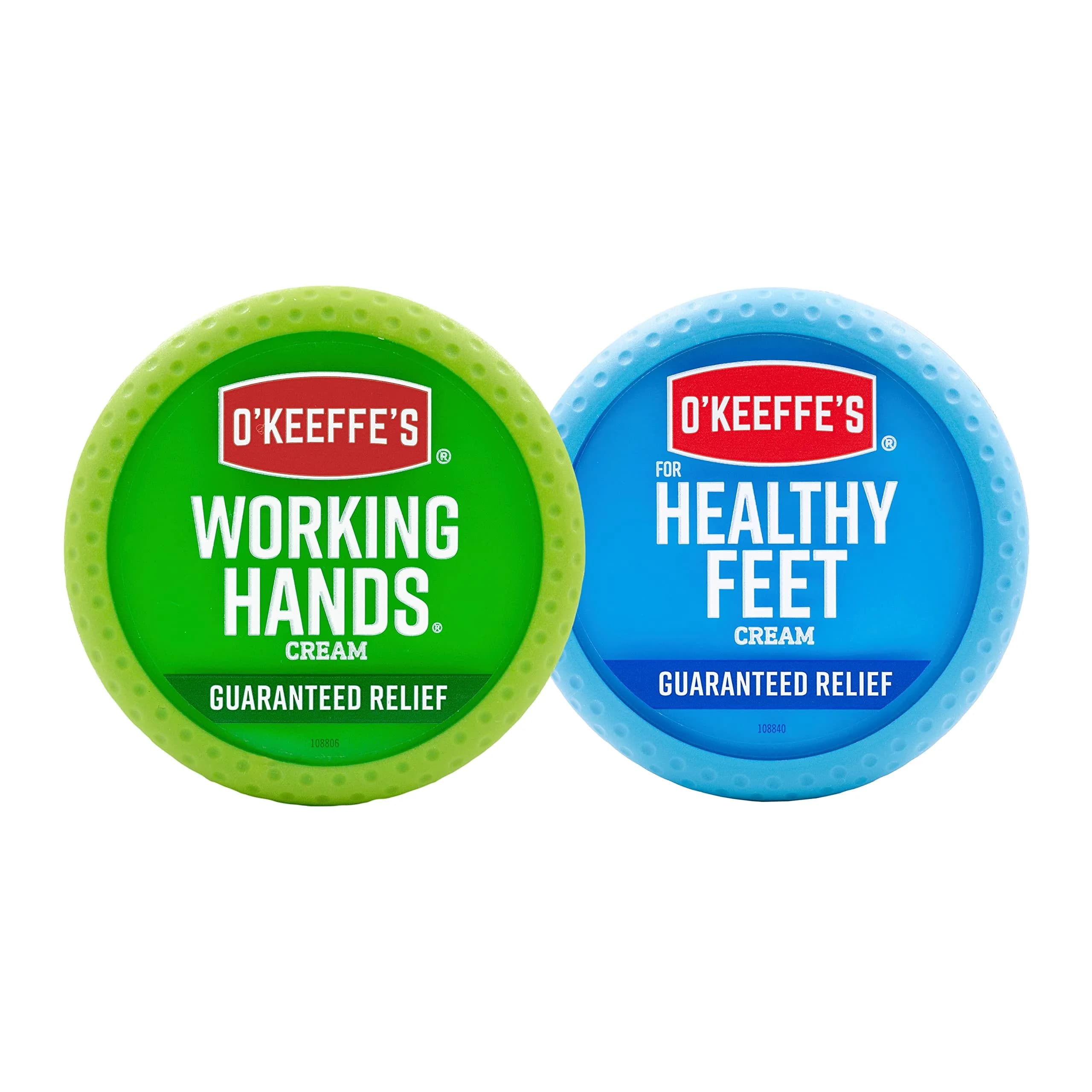 O'Keeffe's Working Hands Hand Cream & Healthy Feet Foot Cream Combo Pack 100.6g (3.4 oz + 3.2 oz) | Intensive Dry Skin Repair - main product image