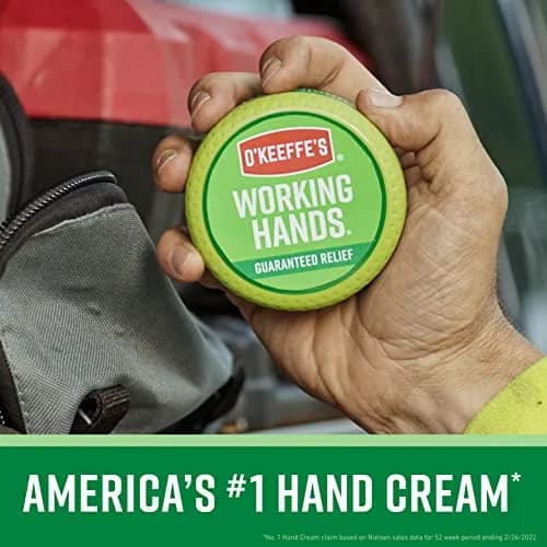 O'Keeffe's Working Hands Hand Cream & Healthy Feet Foot Cream Combo Pack 100.6g (3.4 oz + 3.2 oz) | Intensive Dry Skin Repair thumbnail 4