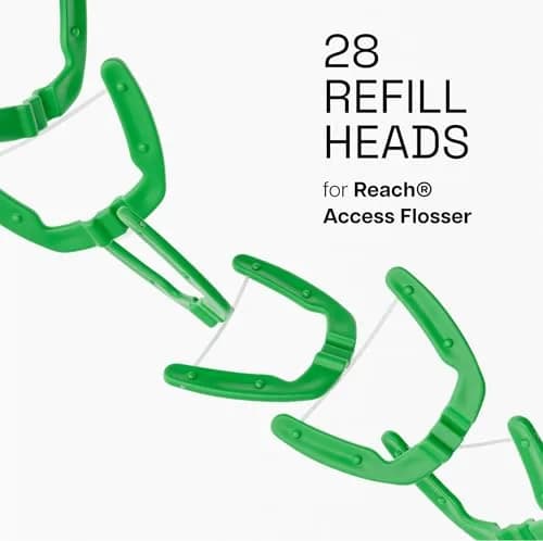 REACH Ultraclean Access Flosser Refill Heads Mint 28 Count | Dentist Recommended Oral Care thumbnail 1