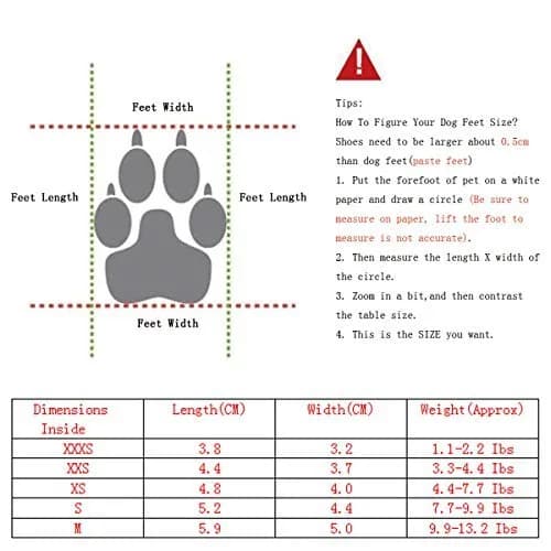 URBEST Dog Shoes with Hook & Loop Closure | Small, Durable & Non-Slip for Paw Protection thumbnail 3