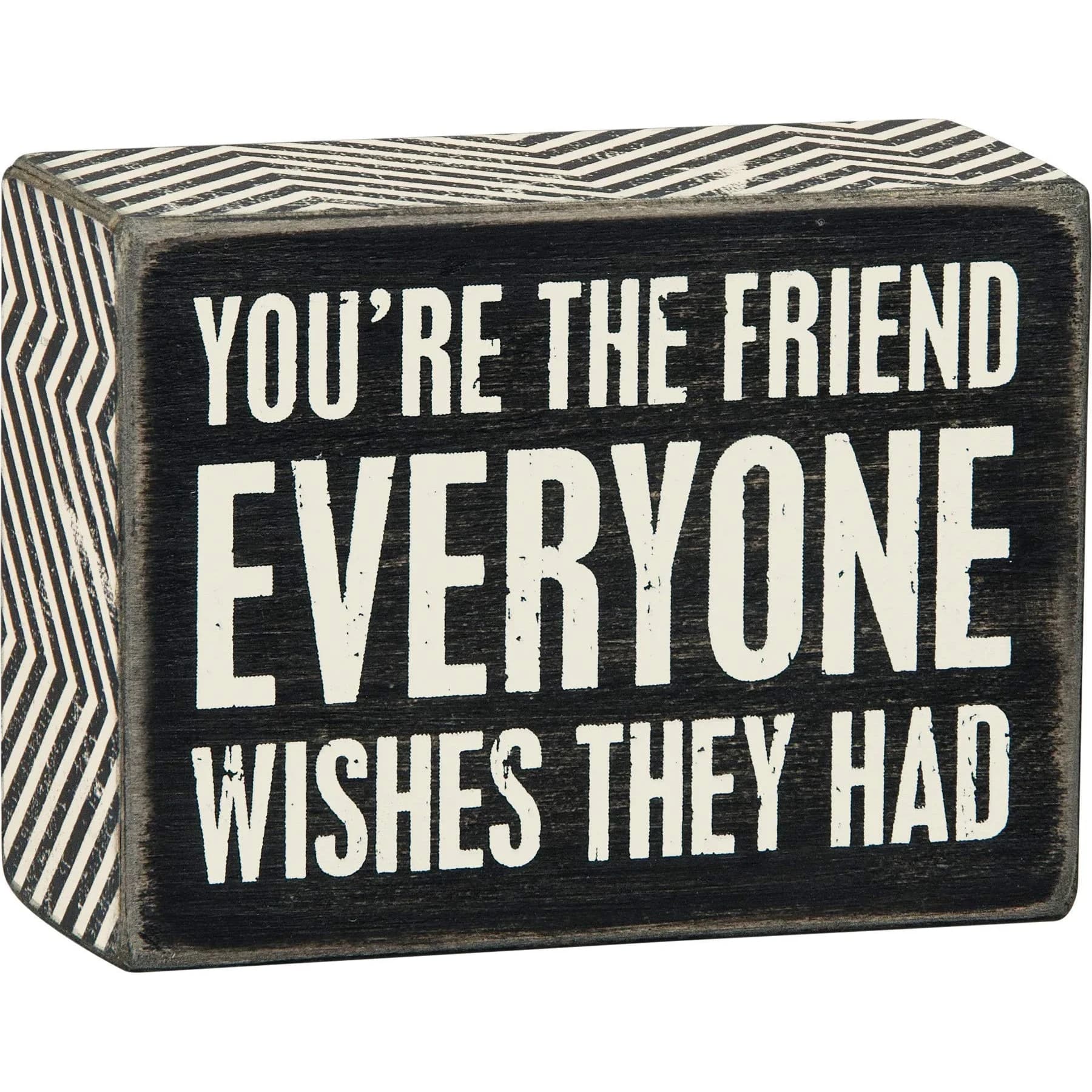 Primitives by Kathy "Good Friends" Box Sign | 10 cm x 8 cm (4" x 3") — Everyone Wishes