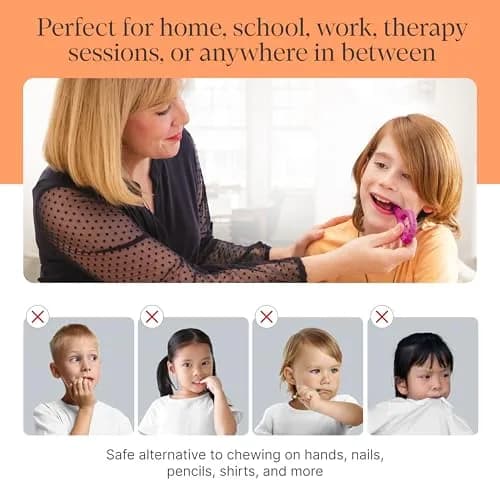 ARK Therapeutic Textured Grabber Sensory Chew XXT Very Firm Royal Blue | Oral Motor Therapy Tool for Adults & Kids thumbnail 5