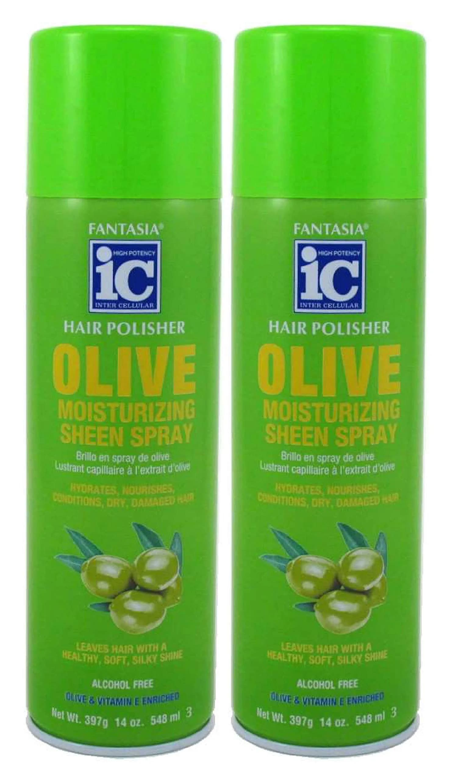 Fantasia Moisturizing Olive Sheen Spray 14 Fl Oz | Nourishes & Moisturizes Dry Hair - main product image