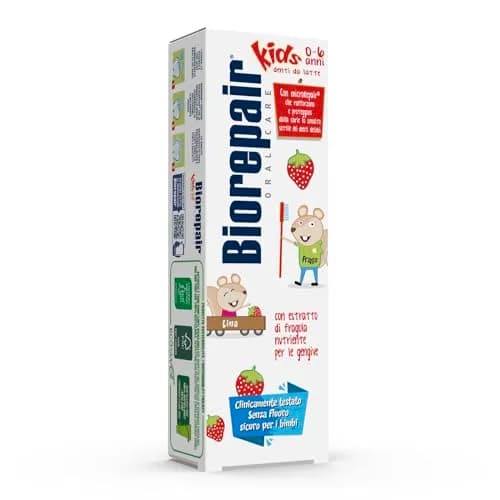 Biorepair Junior Toothpaste Wild Strawberry 50ml (1.7 Fl Oz) | Protects Against Cavities & Plaque thumbnail 1