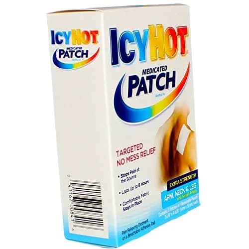 Icy Hot Extra Strength Medicated Patch, Small, 5 Count Box, 2 Count | Targeted Pain Relief for Muscle Strains & Arthritis thumbnail 2