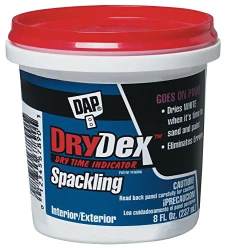 DAP DryDex Spackling 1/2 Pint (237ml) White 6-Pack | Interior/Exterior Wall Repair Paste thumbnail 1