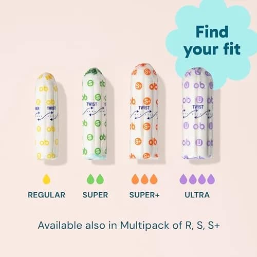 o.b. Digital Tampon, Super Plus Absorbency, 40 Count | Developed by a Gynecologist for Custom Fit thumbnail 9