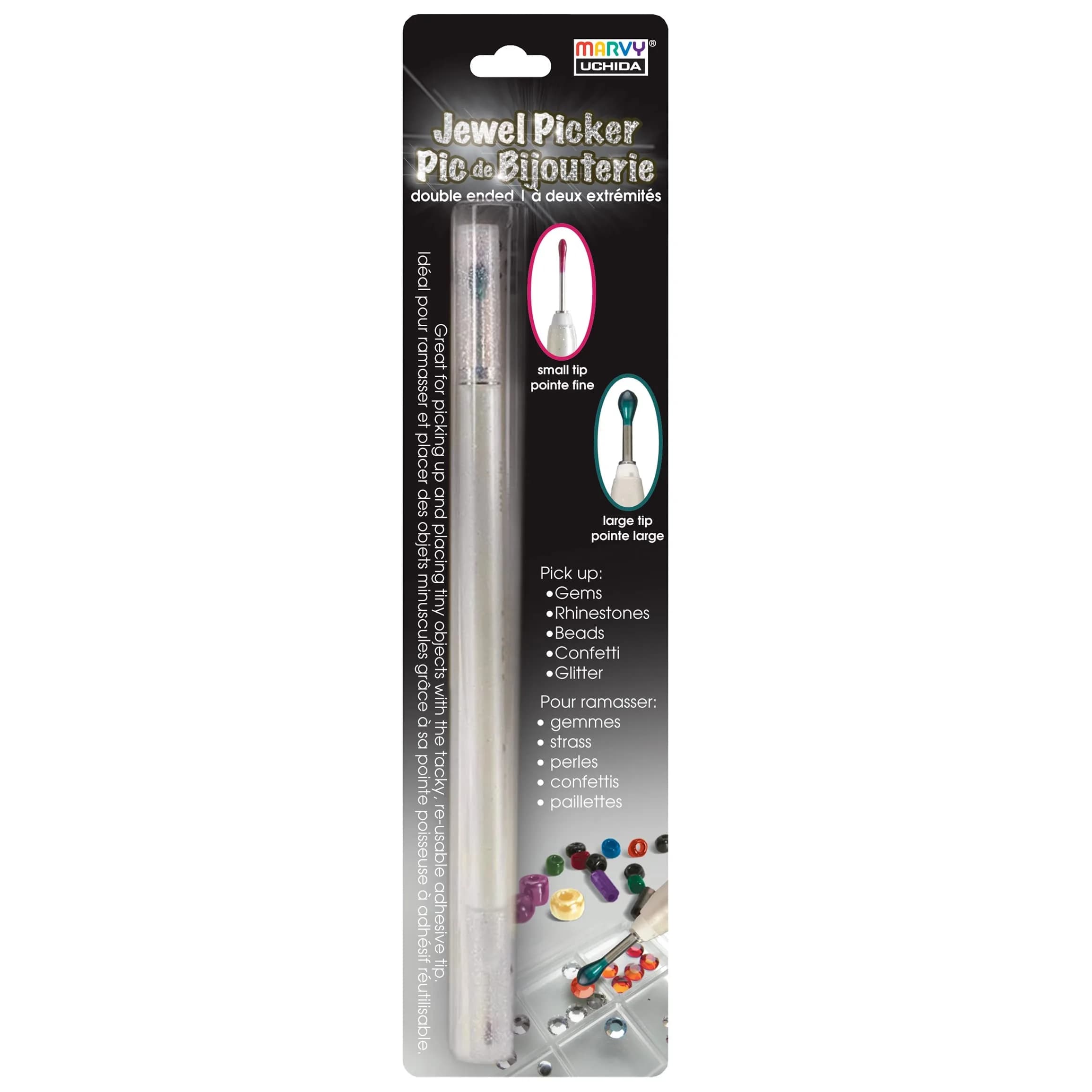 Marvy Uchida Double Ended Jewel Picker Tool with Red & Green Tips | 16.84 cm (6.63 inch) - main product image