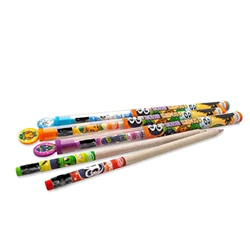 Scentco Halloween Smencils HB #2 Patented Gourmet Scented Pencils 5 Count | Recycled Newspaper Pencils with Collectible Character Caps thumbnail 8
