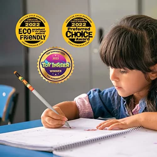 Scentco Halloween Smencils HB #2 Patented Gourmet Scented Pencils 5 Count | Recycled Newspaper Pencils with Collectible Character Caps thumbnail 9