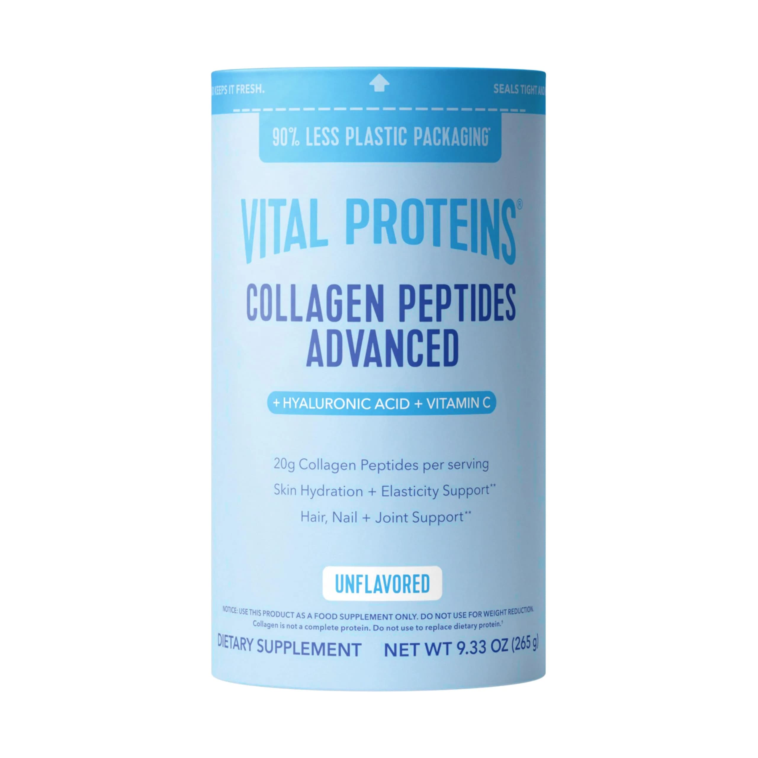 Vital Proteins Collagen Peptides Advanced, Strawberry Lemon | 13 Servings | Supports Skin & Joints — Unflavored / 12 Servings