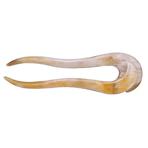 Marycrafts Buffalo Horn Hair Fork Hair Stick Hairpin Hair Accessories | Hand Carved Organic Horn, Gentle & Durable (14cm) thumbnail 2