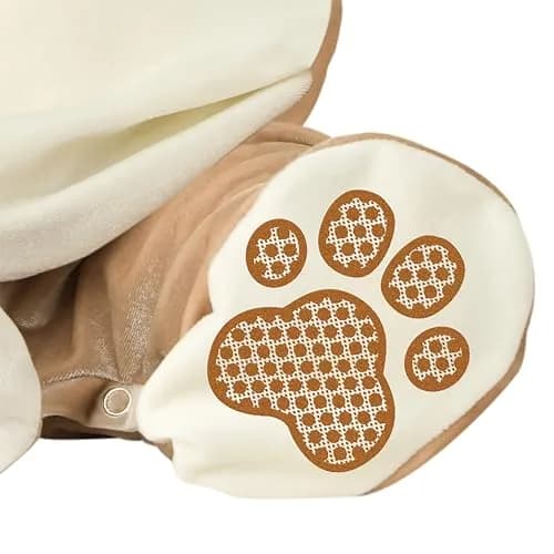 Fun World Lovable Lion Infant Costume Tan X-Small | Hooded Neck Jumpsuit with Snaps thumbnail 4