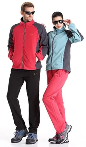 clothin Polar Fleece Sweatpants | Loose Fit, Breathable, Warm (Men Black US M) thumbnail 3